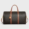 Large Travel Bag in Triomphe Canvas and calfskin