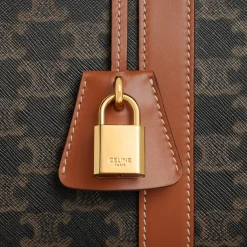 Large Travel Bag in Triomphe Canvas and calfskin