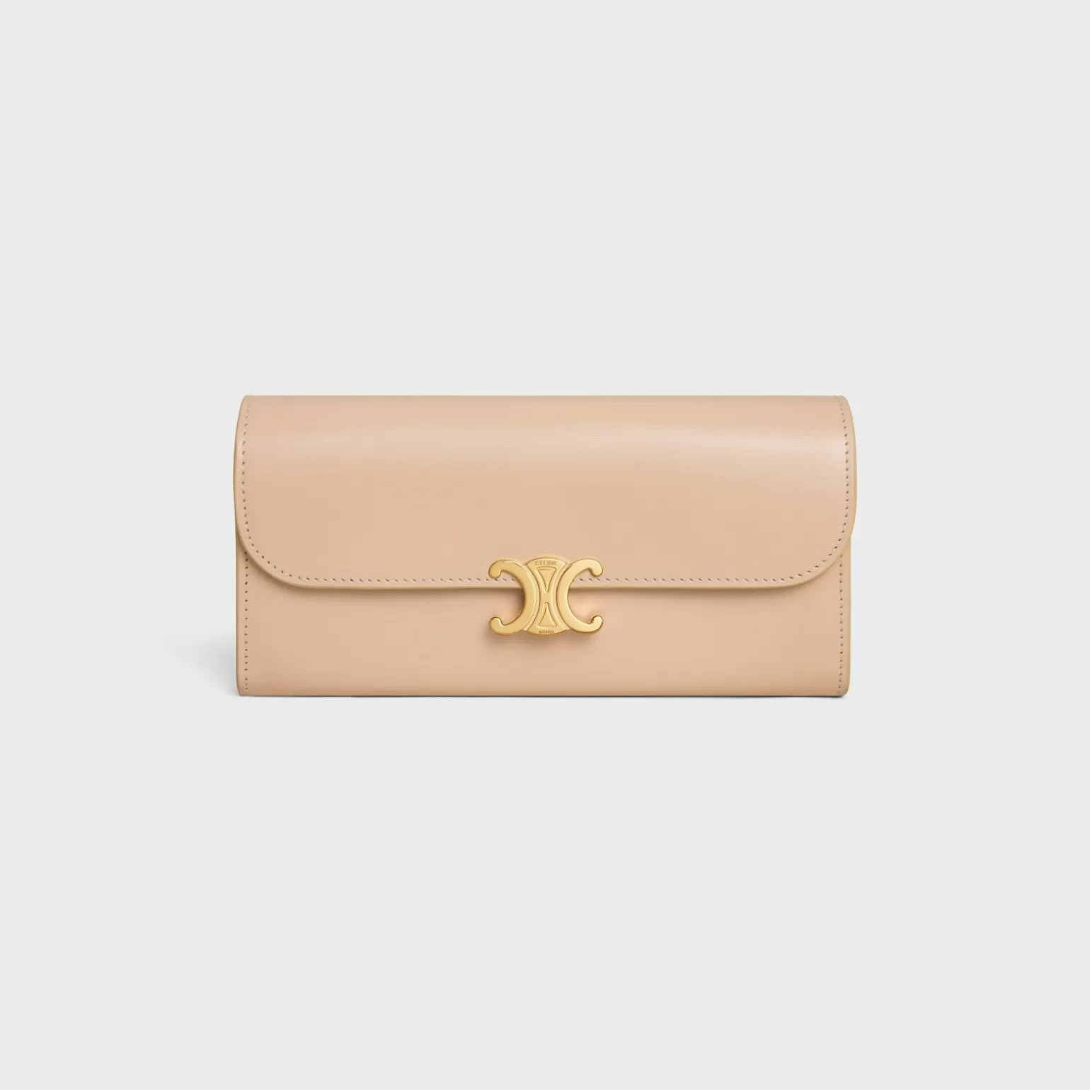 LARGE WALLET TRIOMPHE in Shiny calfskin