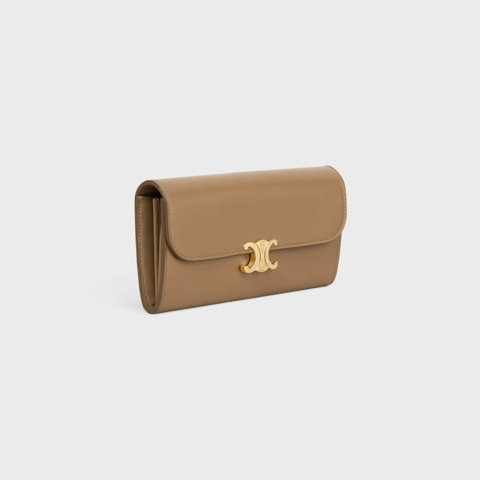 LARGE WALLET TRIOMPHE in Shiny calfskin