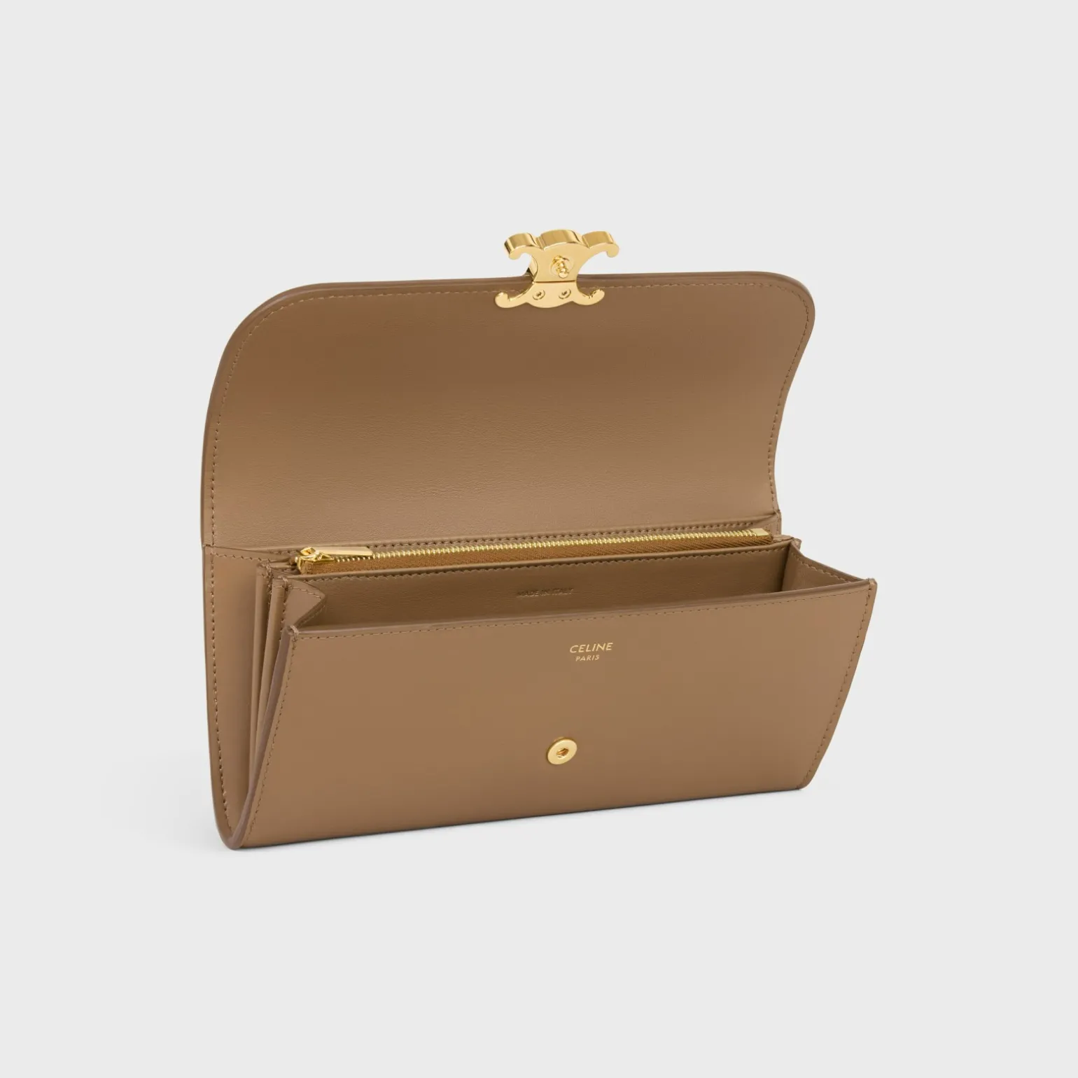 LARGE WALLET TRIOMPHE in Shiny calfskin