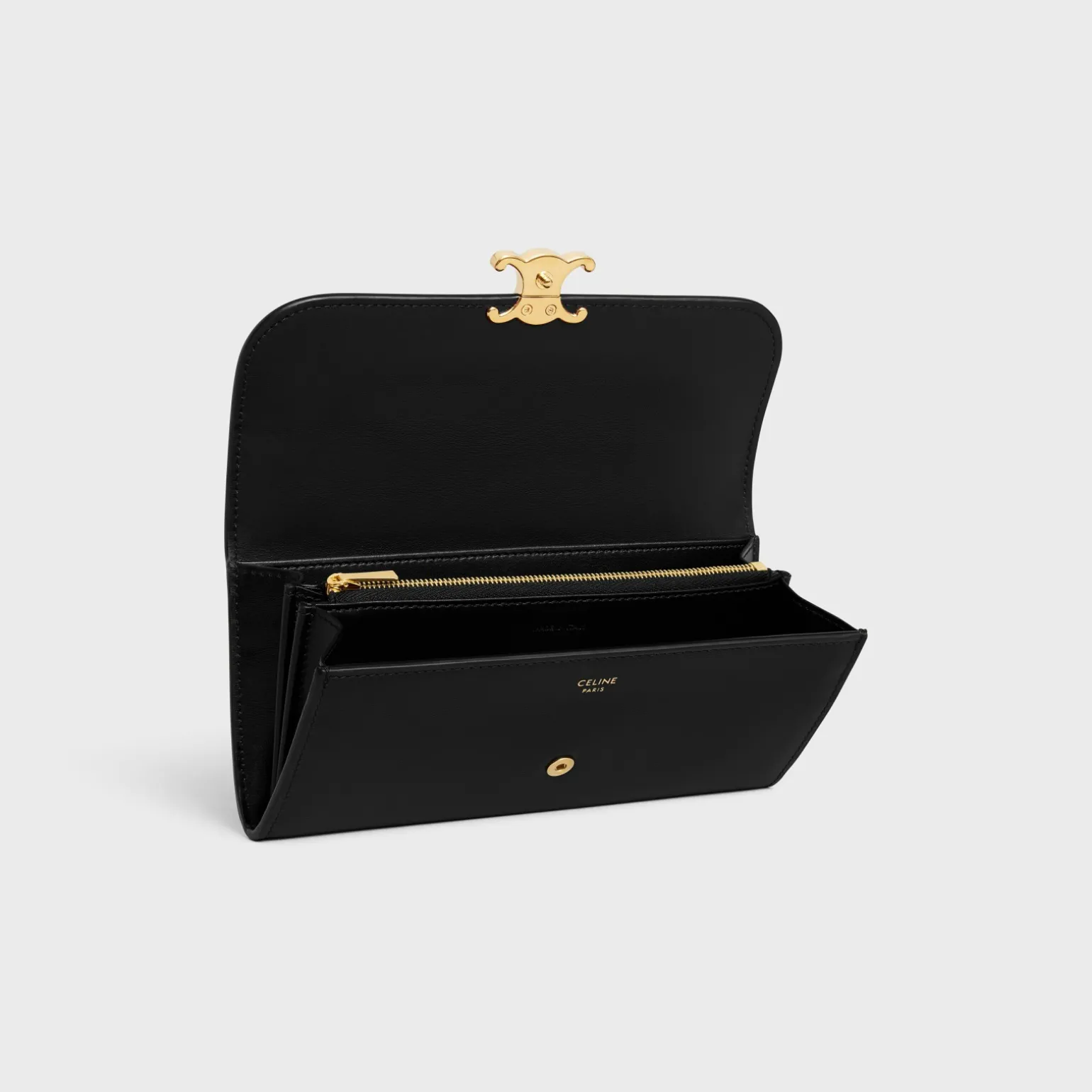 LARGE WALLET TRIOMPHE in Shiny calfskin