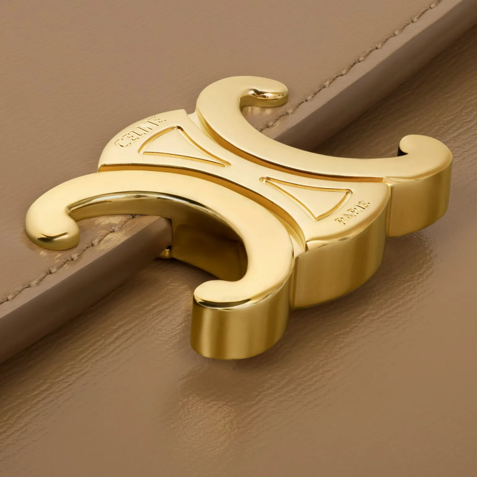 LARGE WALLET TRIOMPHE in Shiny calfskin