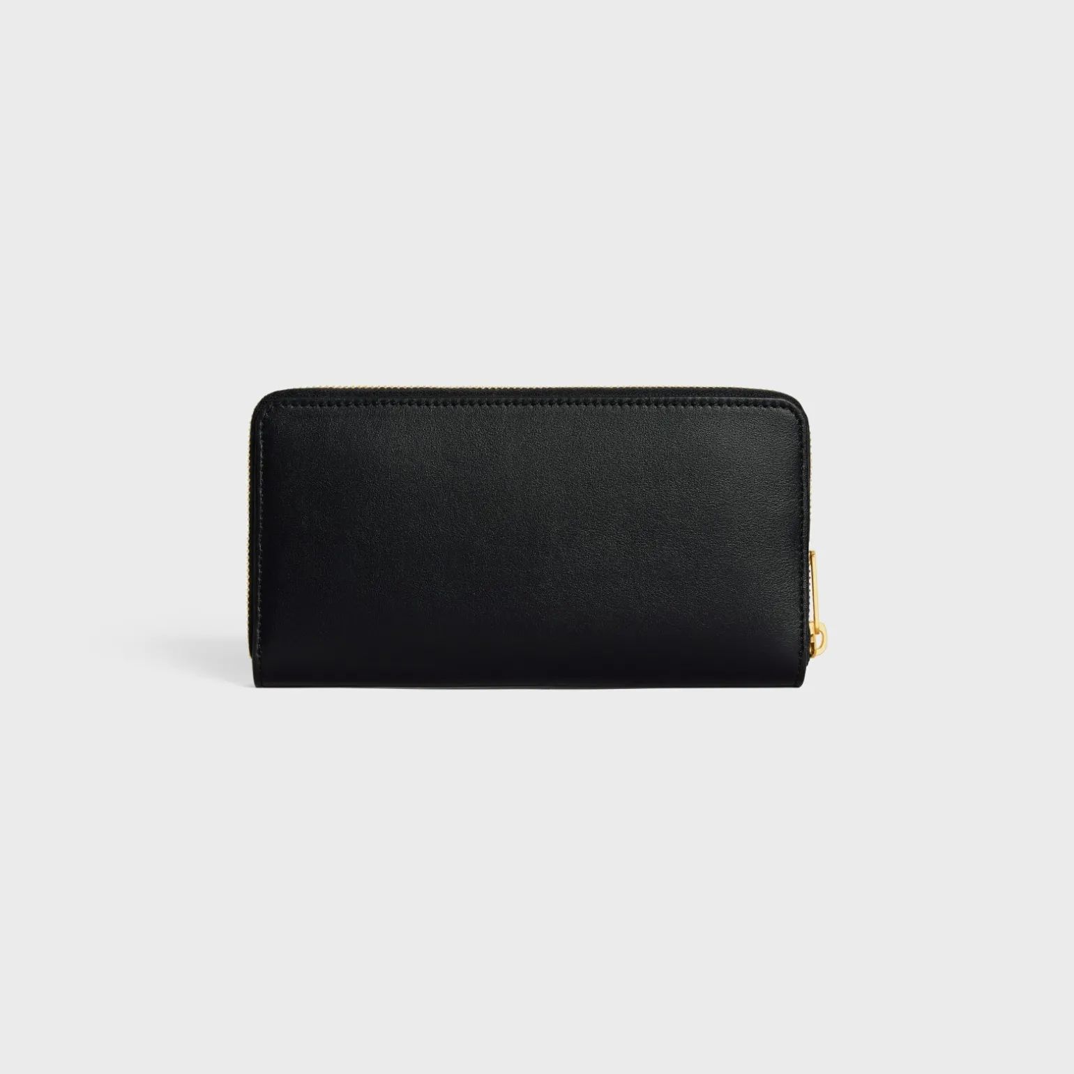 LARGE ZIPPED WALLET CUIR TRIOMPHE IN SMOOTH CALFSKIN