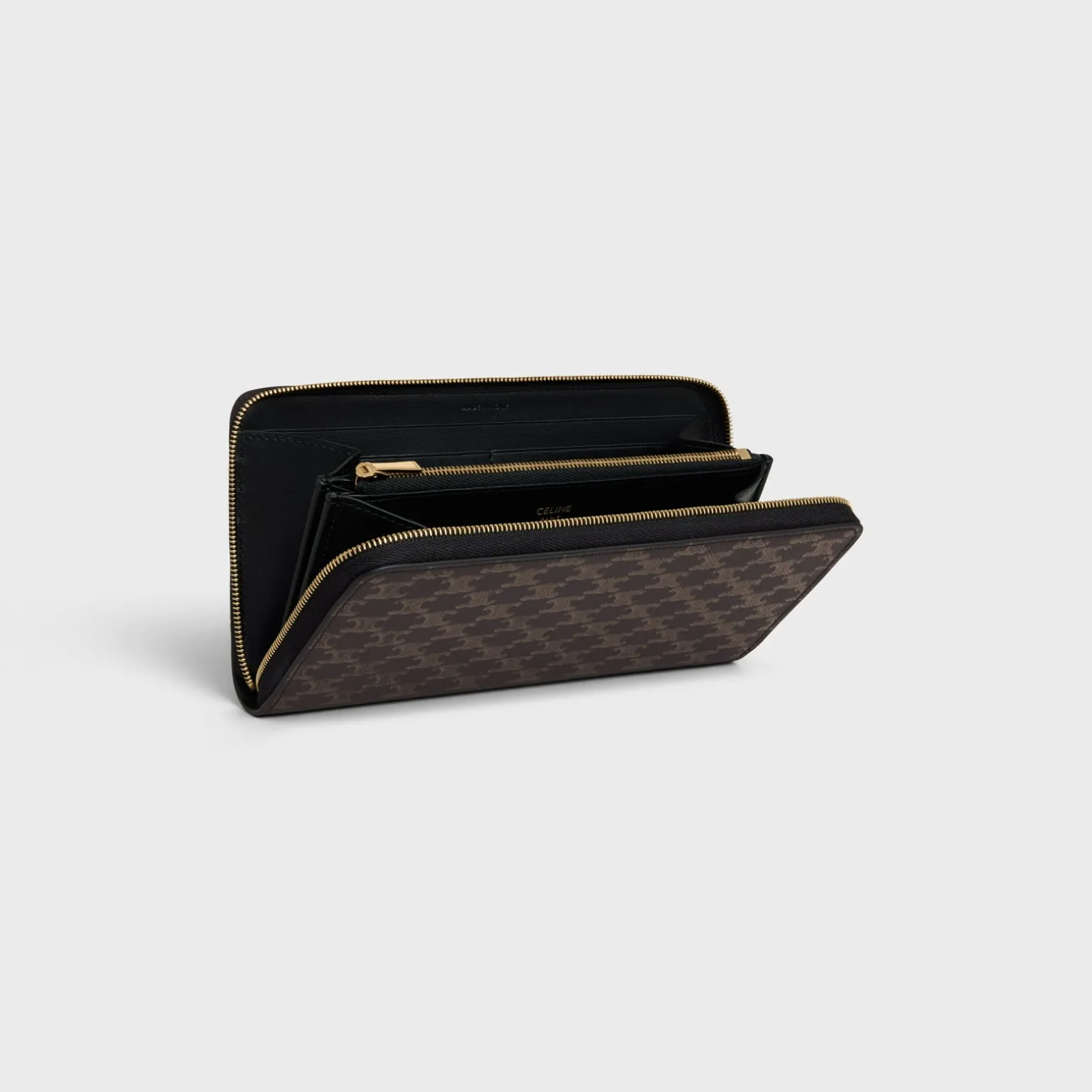 Large zipped wallet in Triomphe Canvas