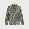 lavaliere blouse with bow in silk