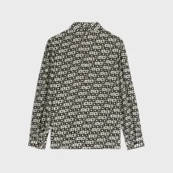 lavaliere blouse with bow in silk