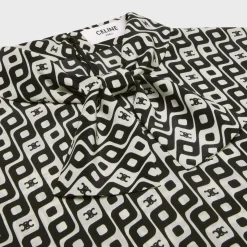 lavaliere blouse with bow in silk
