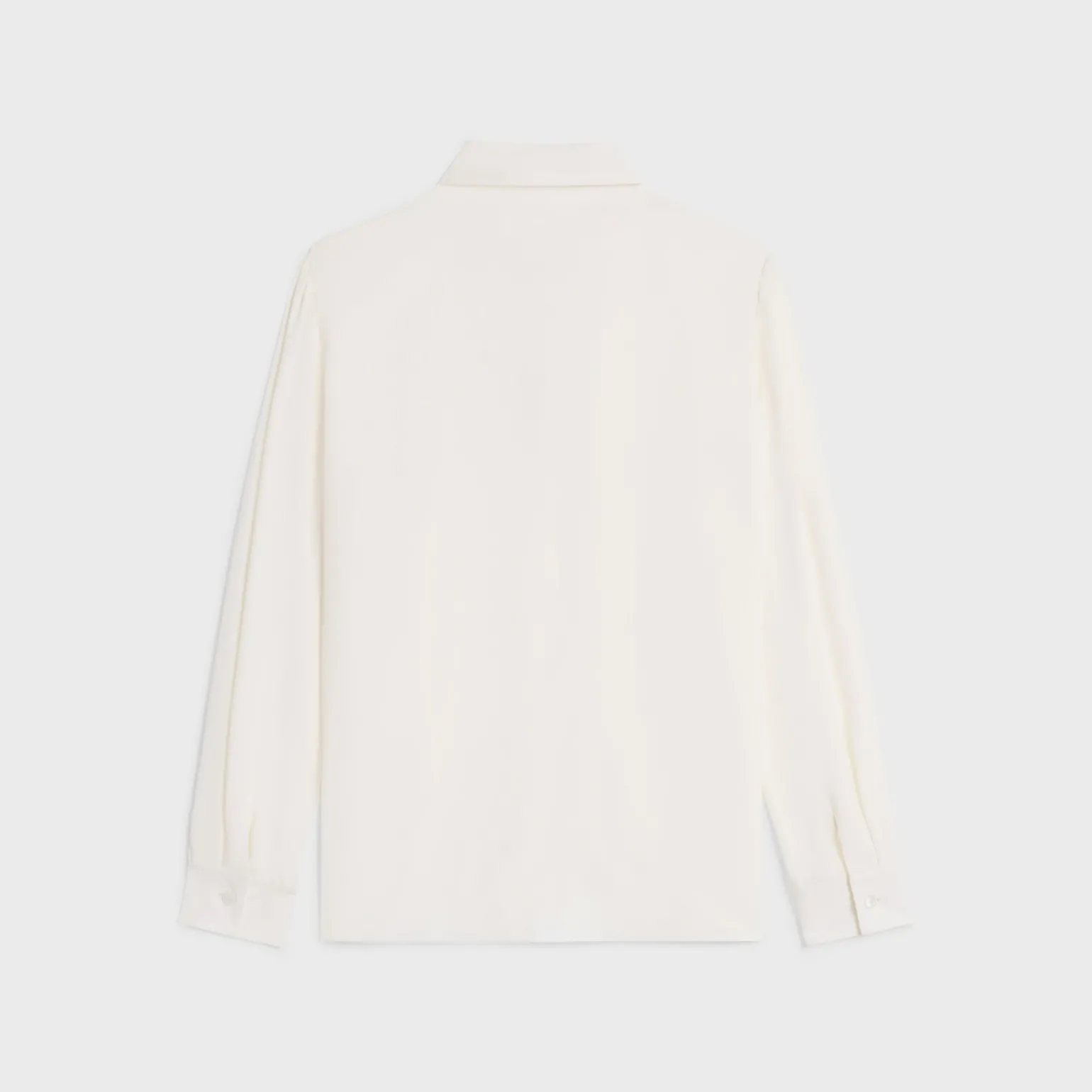 lavallière blouse in crêpe de soie and acetate