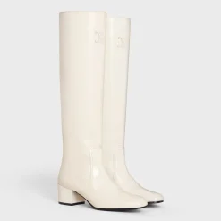 LES BOTTES CELINE TRIOMPHE HIGH BOOT in PATENT CALFSKIN