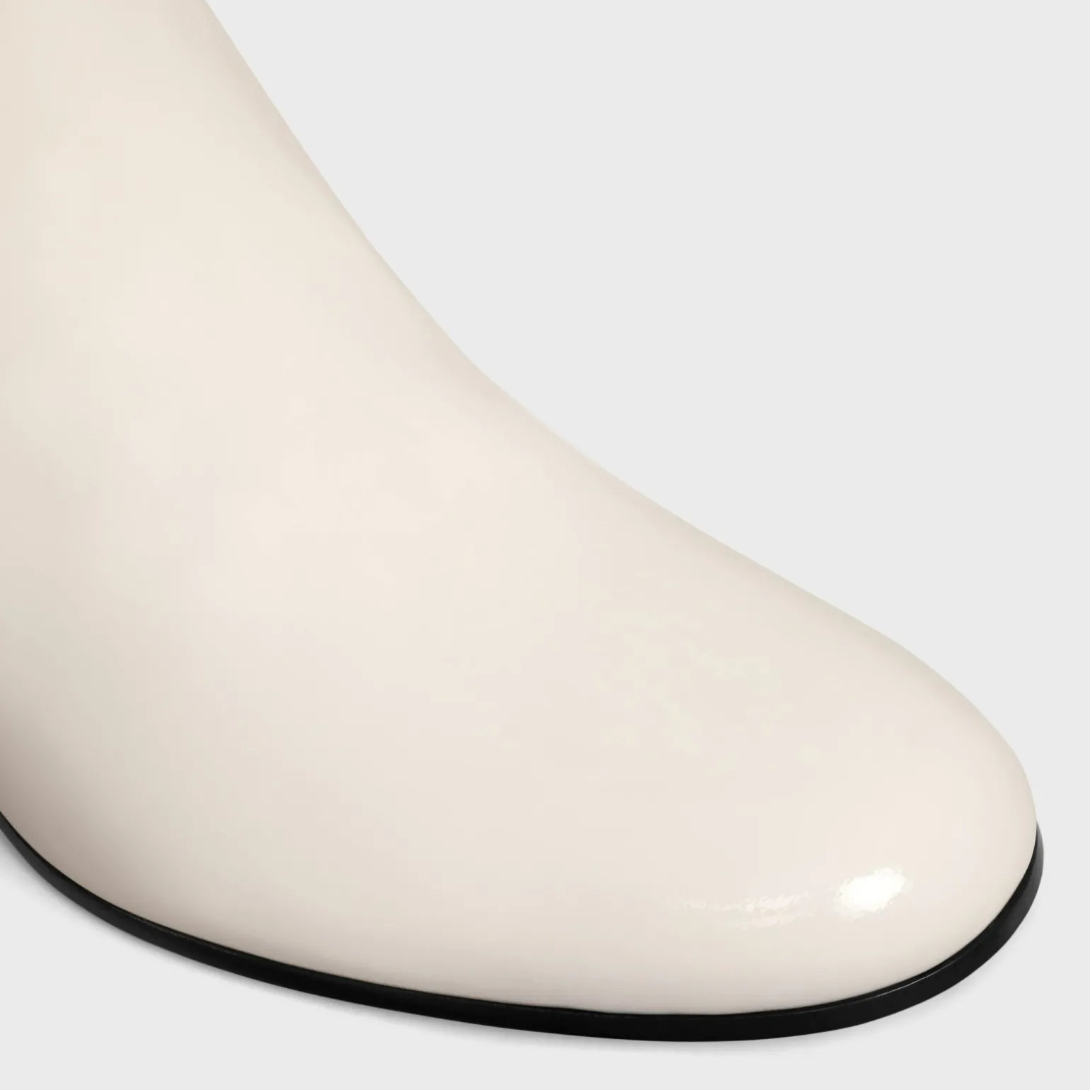 LES BOTTES CELINE TRIOMPHE HIGH BOOT in PATENT CALFSKIN