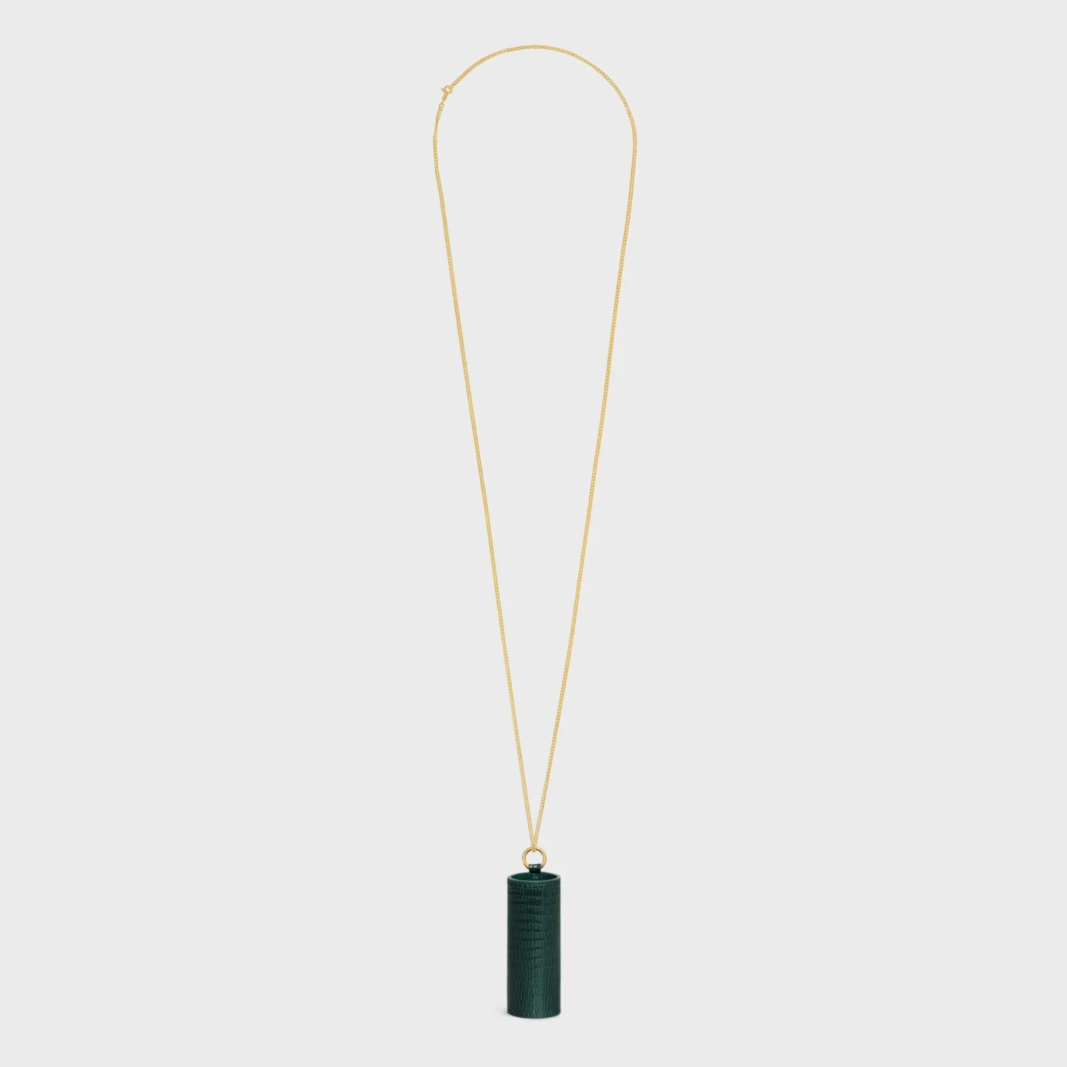 LIPSTICK NECKLACE IN LIZARD