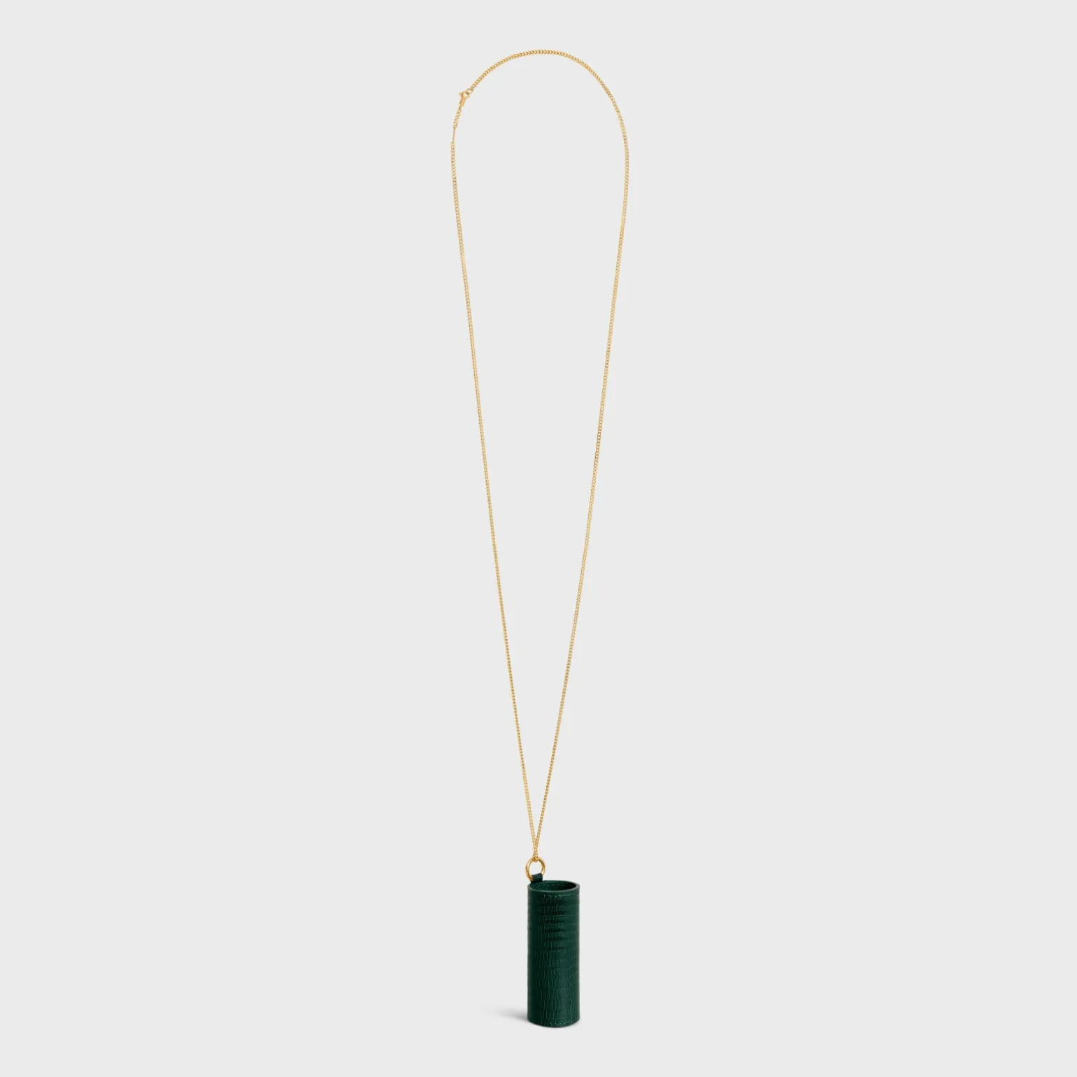 LIPSTICK NECKLACE IN LIZARD