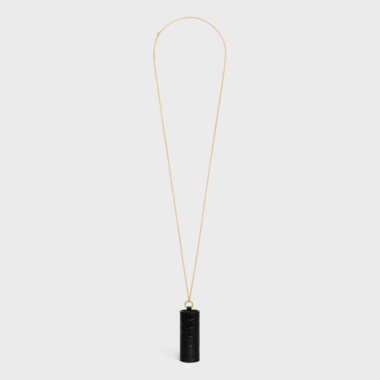 LIPSTICK NECKLACE IN NILOTICUS CROCODILE