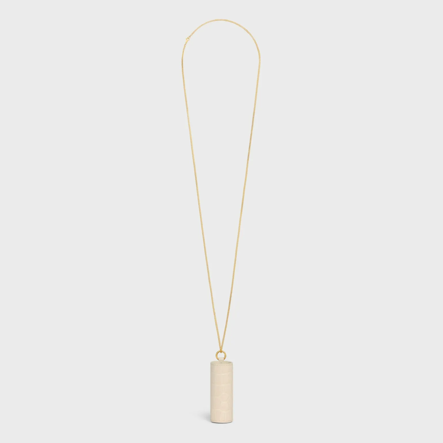 LIPSTICK NECKLACE IN NILOTICUS CROCODILE