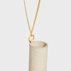 LIPSTICK NECKLACE IN NILOTICUS CROCODILE