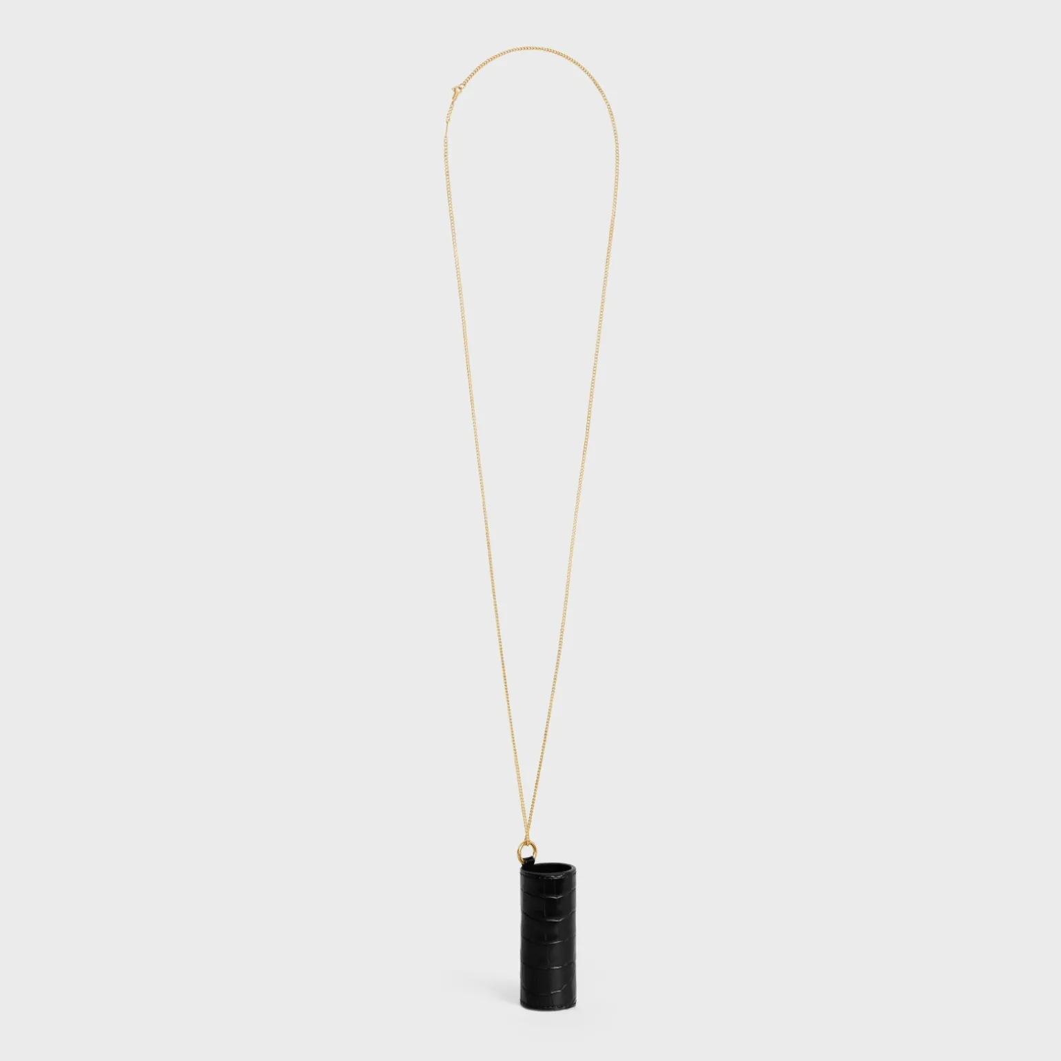 LIPSTICK NECKLACE IN NILOTICUS CROCODILE