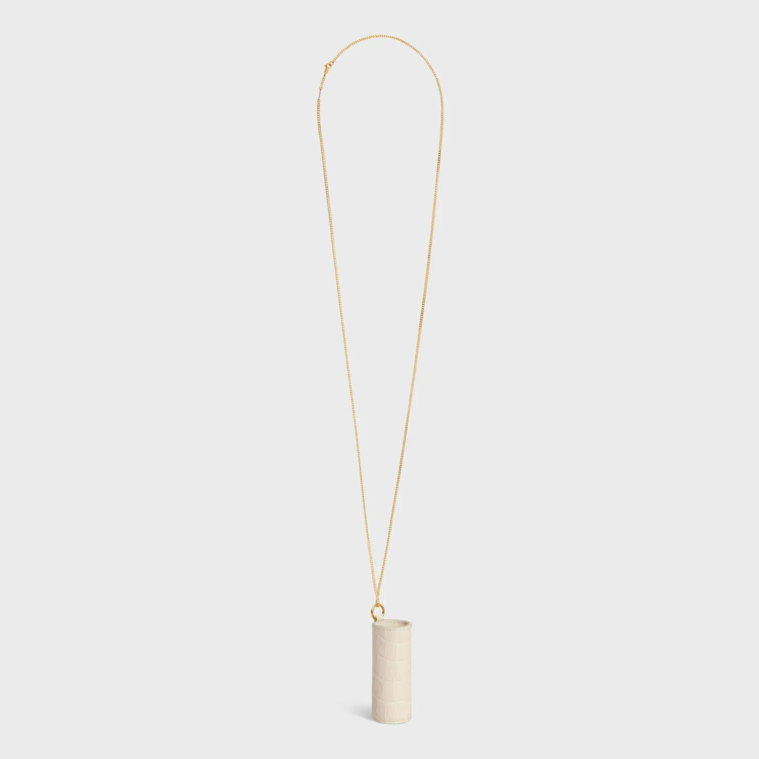 LIPSTICK NECKLACE IN NILOTICUS CROCODILE