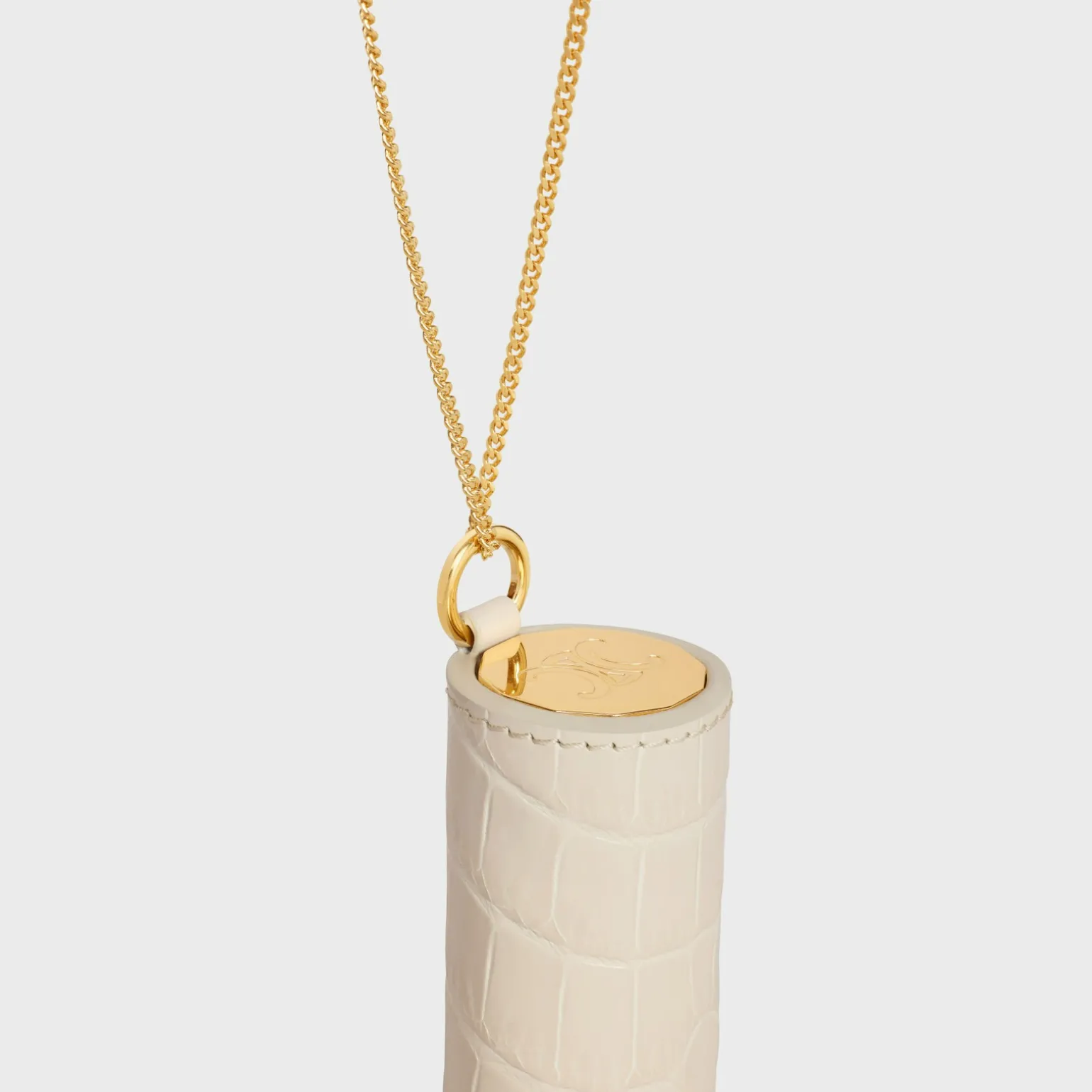 LIPSTICK NECKLACE IN NILOTICUS CROCODILE