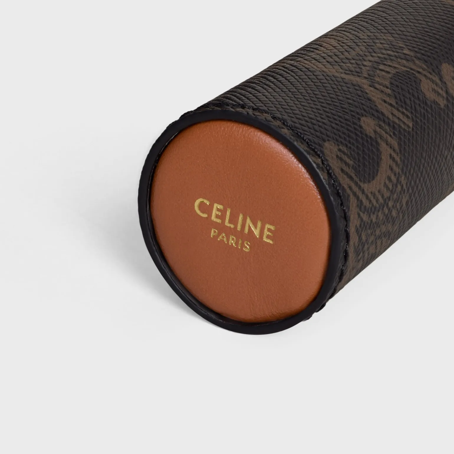 LIPSTICK NECKLACE IN TRIOMPHE CANVAS AND CALFSKIN