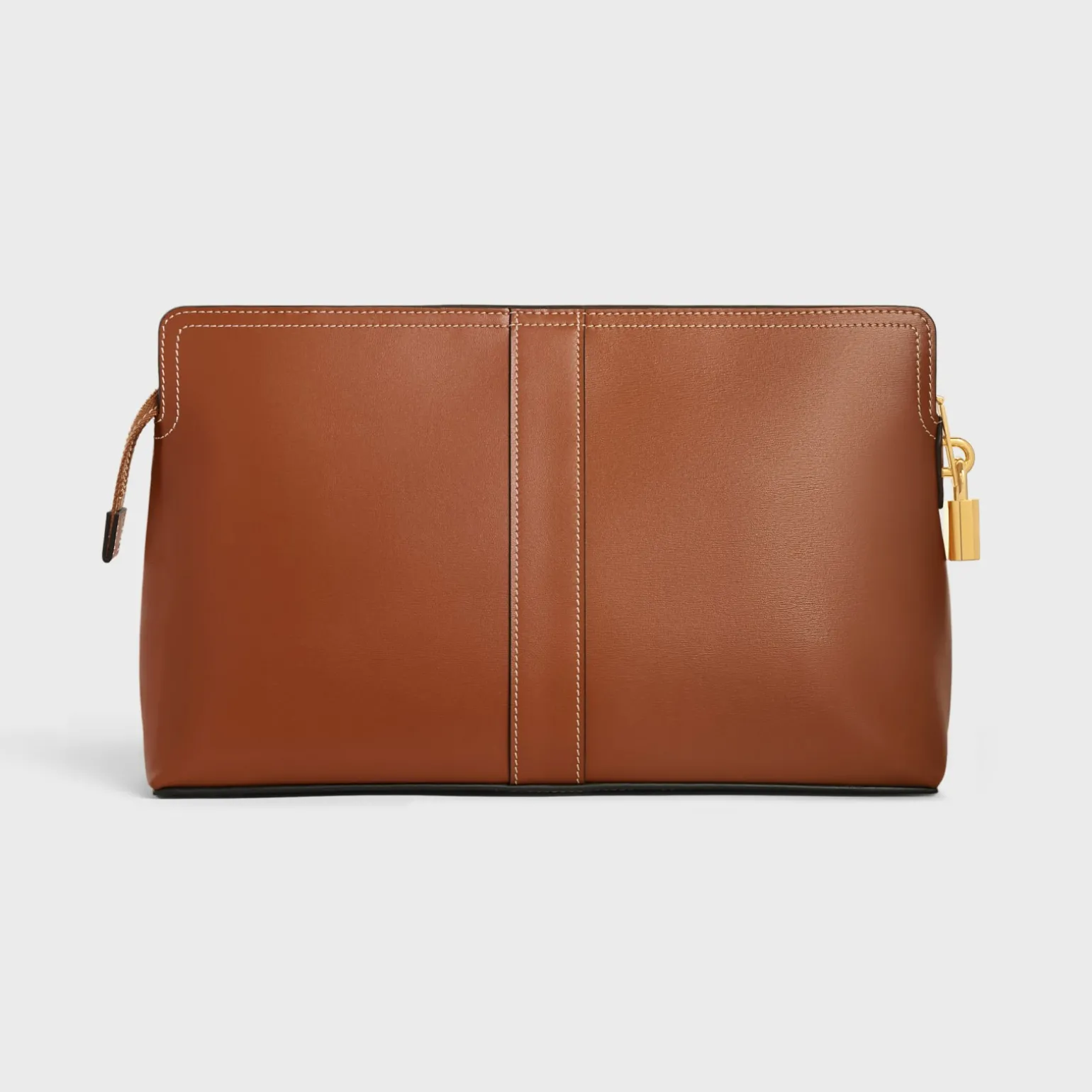 Lock Toiletry Pouch in Shiny Calfskin