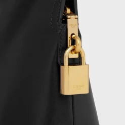 Lock Toiletry Pouch in Shiny Calfskin