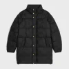 long triomphe down jacket in lightweight nylon