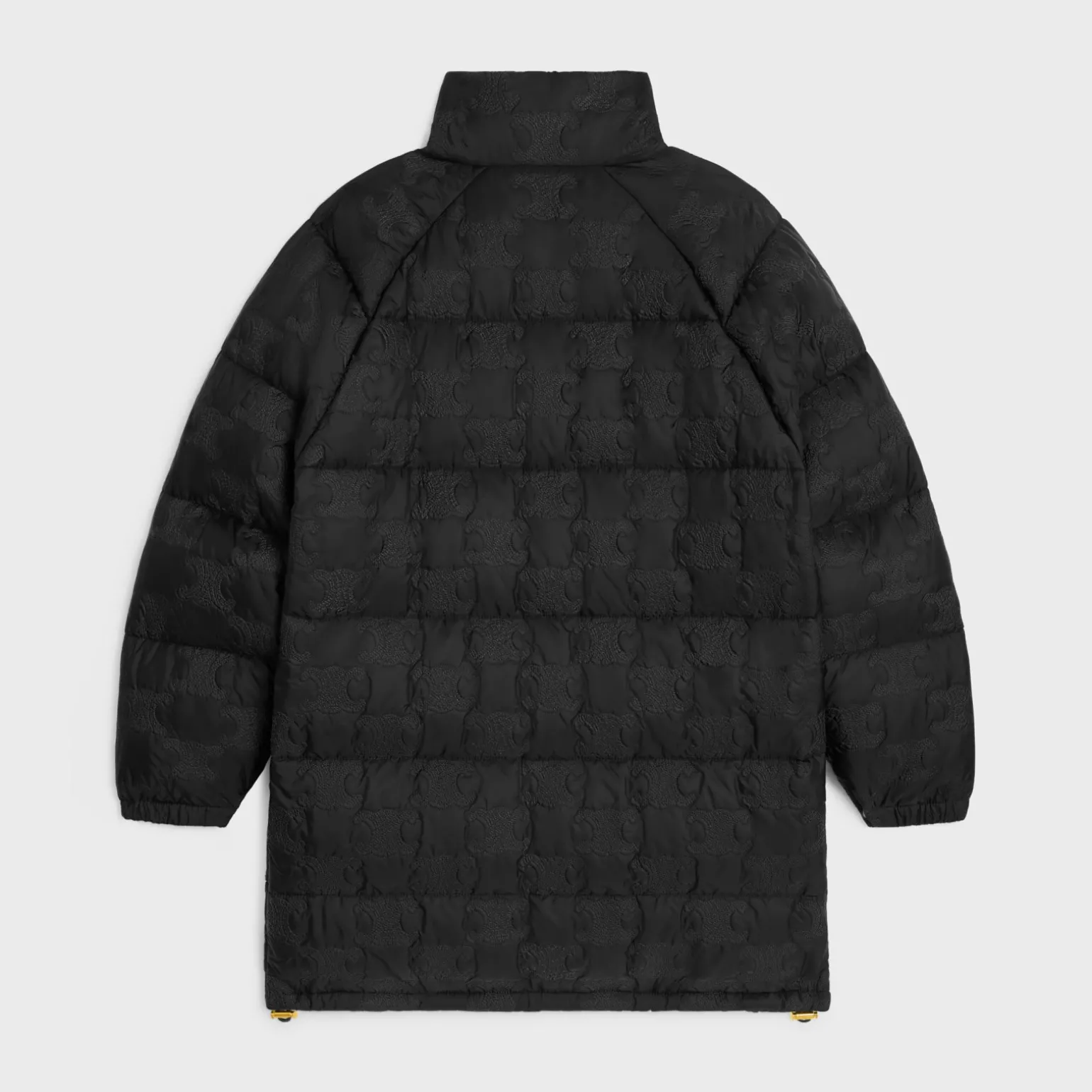 long triomphe down jacket in lightweight nylon