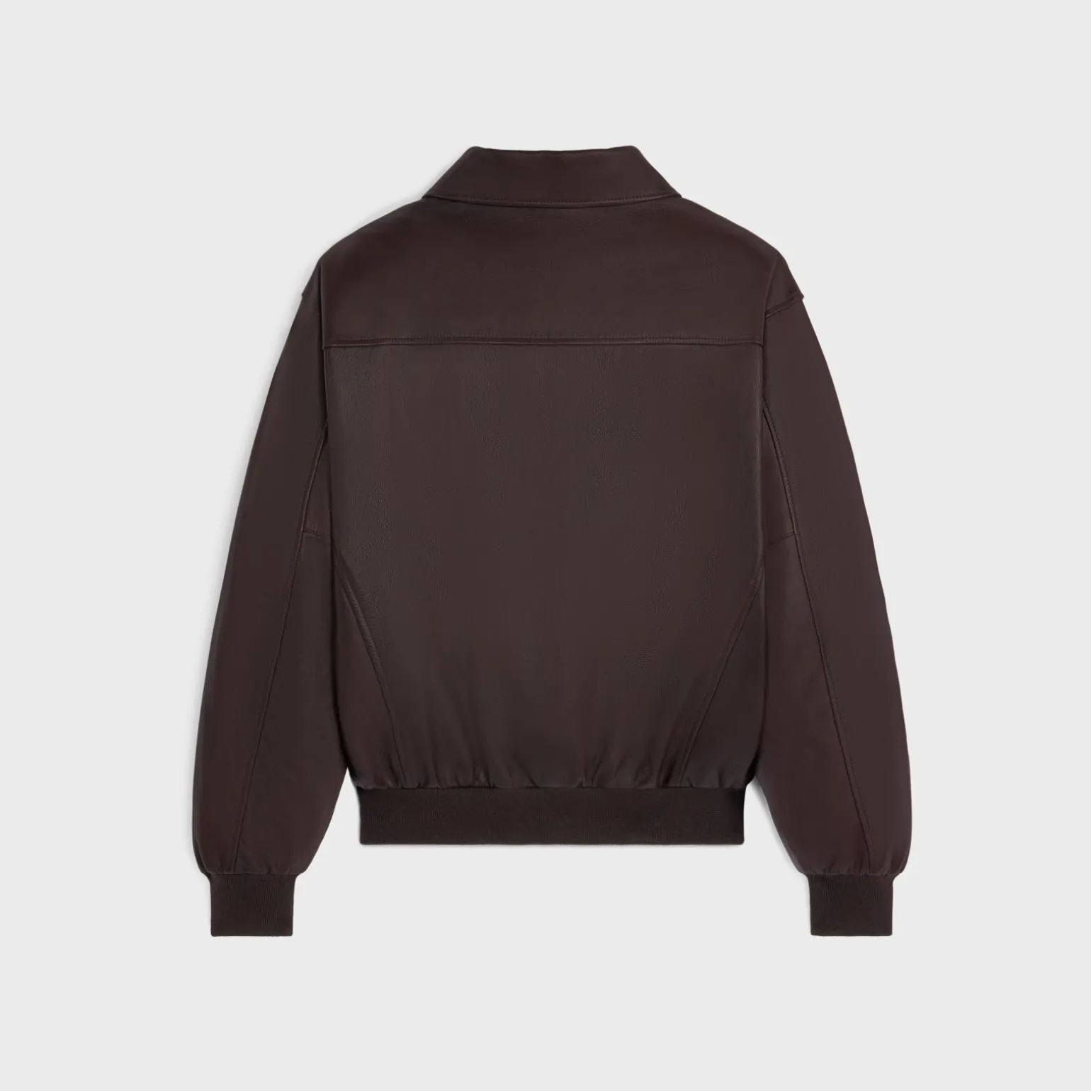 loose aviator blouson jacket in soft lambskin