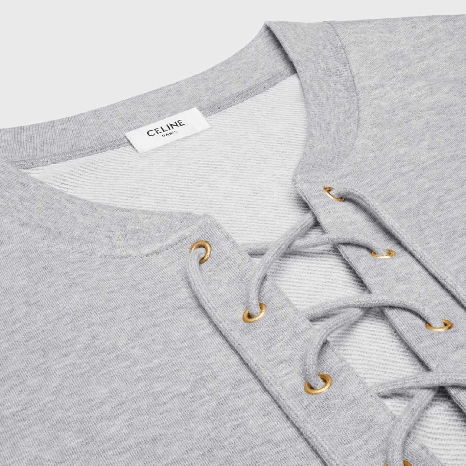loose celine paris sweatshirt in cotton and cashmere
