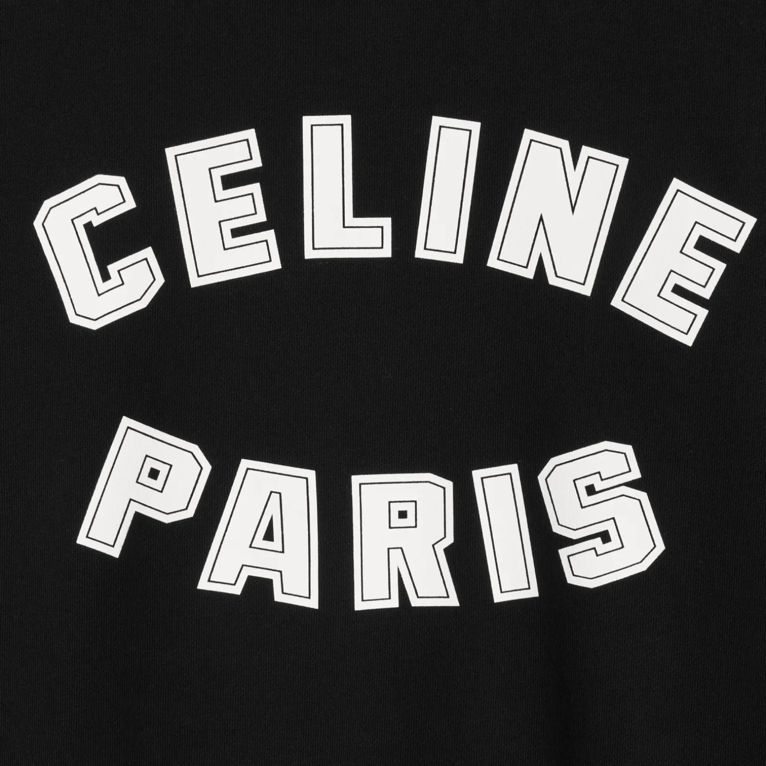 loose celine paris sweatshirt in cotton fleece