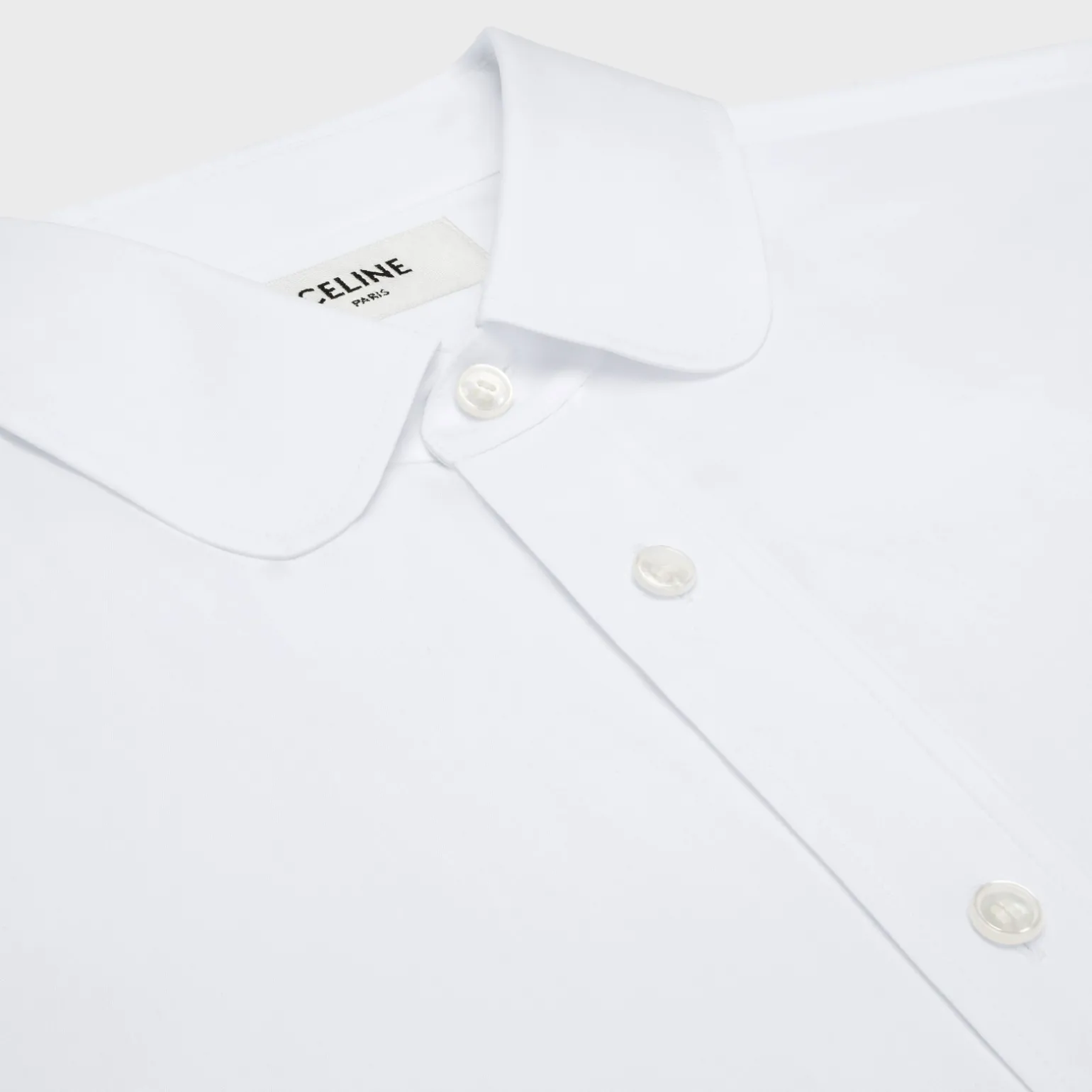 loose peter pan collar shirt in cotton poplin
