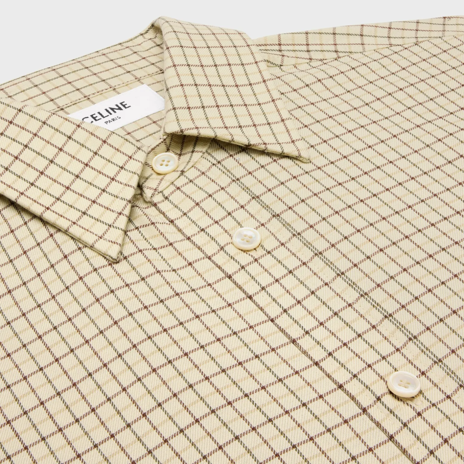 loose shirt in checked cotton