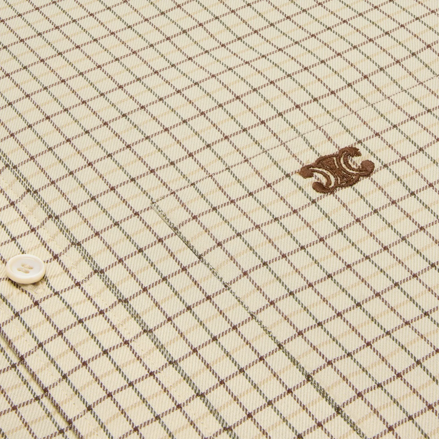 loose shirt in checked cotton