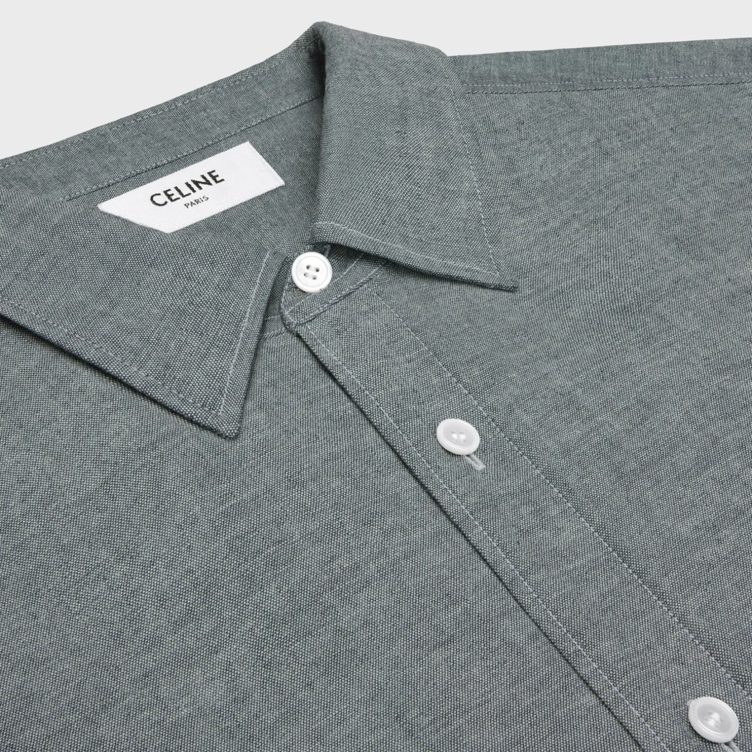 loose shirt in light chambray cotton