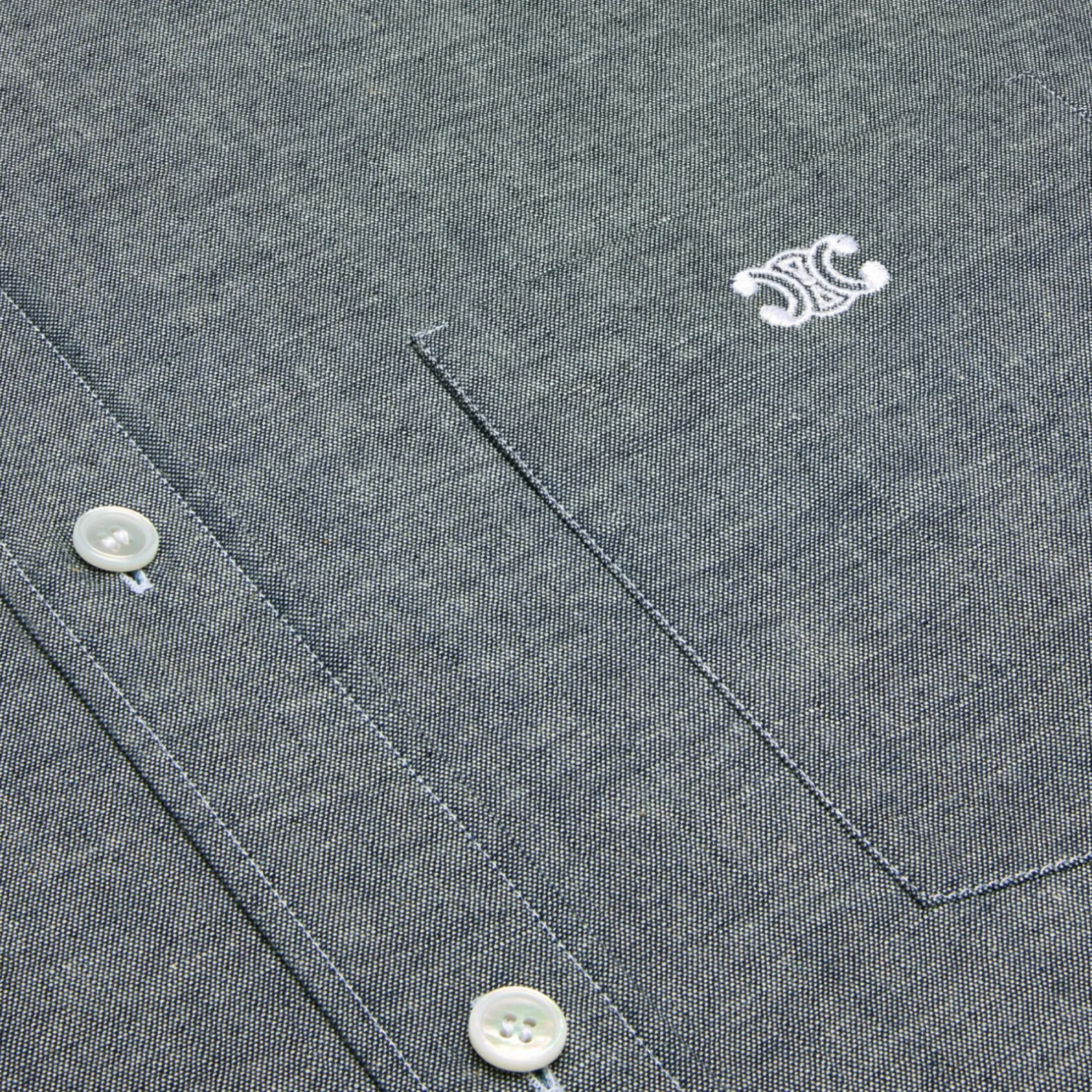 loose shirt in light chambray cotton