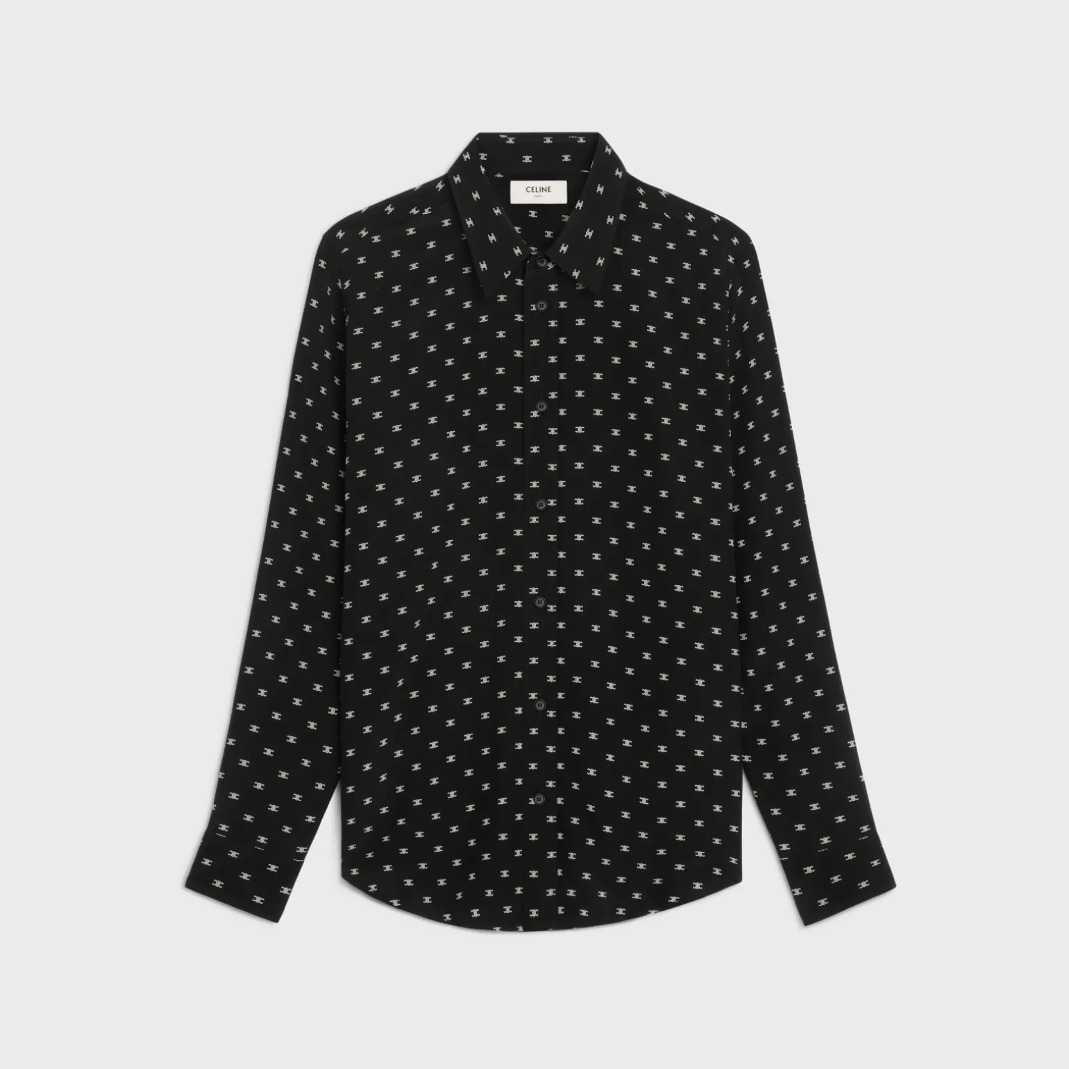 loose shirt in printed viscose
