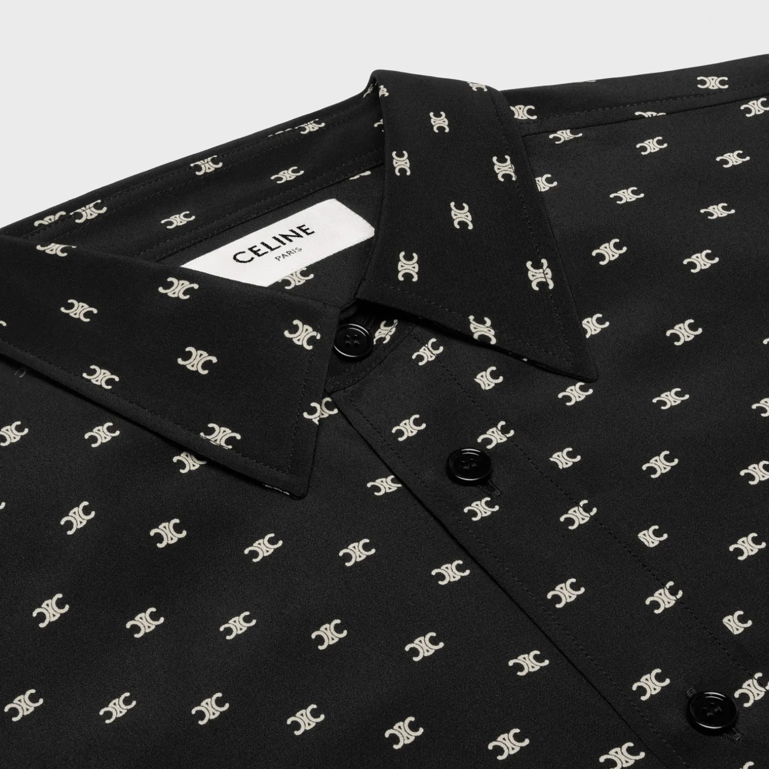 loose shirt in printed viscose