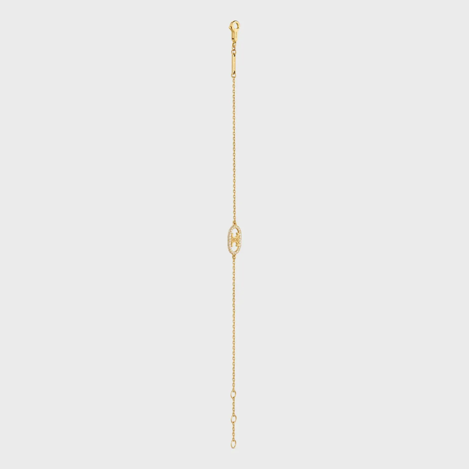 Maillon Triomphe Bracelet in Yellow Gold and Diamonds