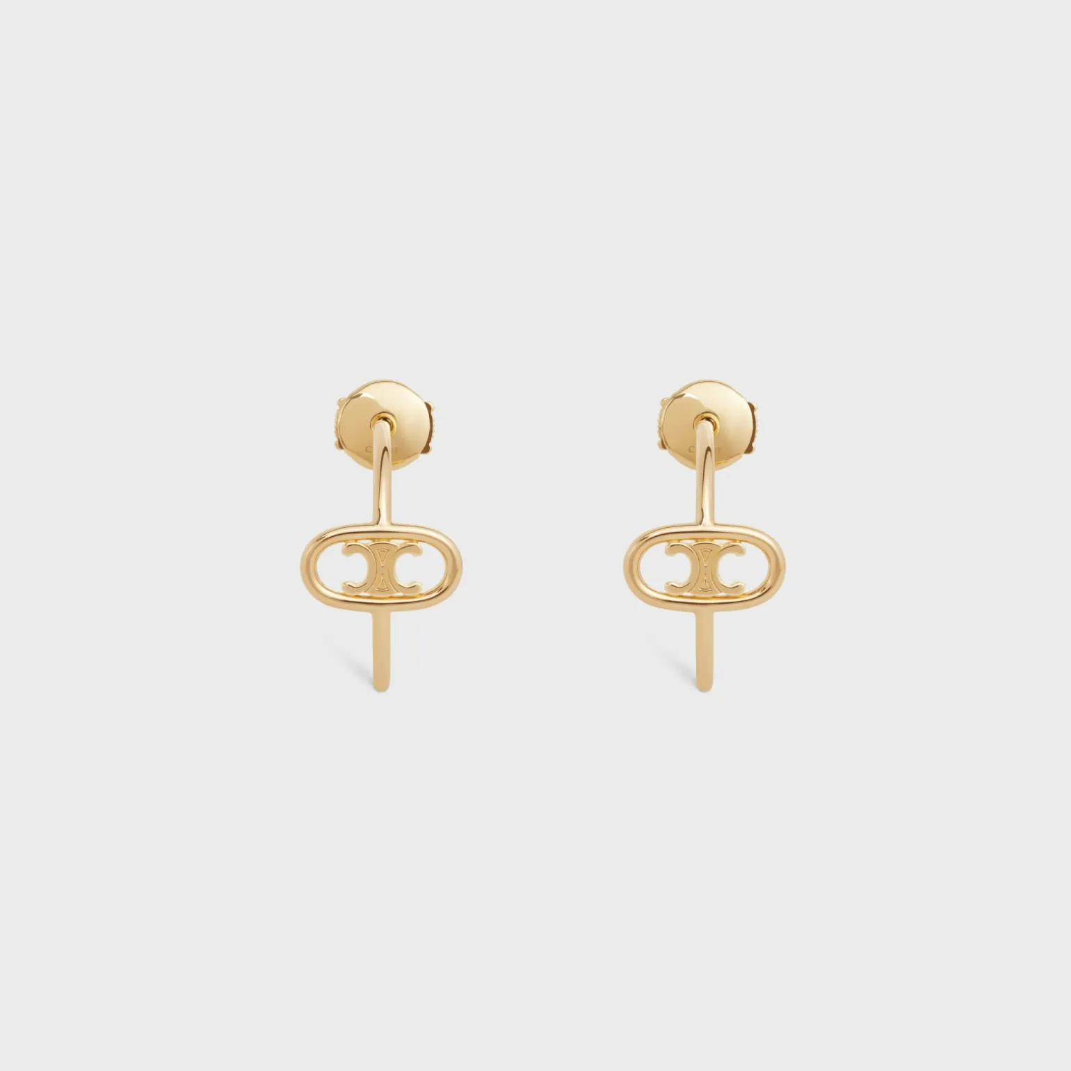 Maillon Triomphe Hoops in Yellow Gold