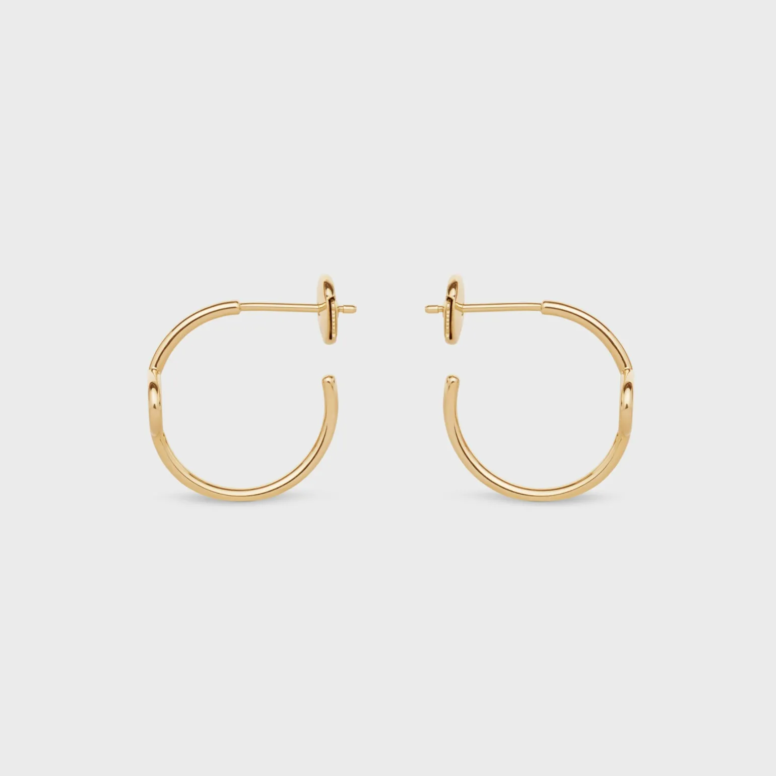 Maillon Triomphe Hoops in Yellow Gold