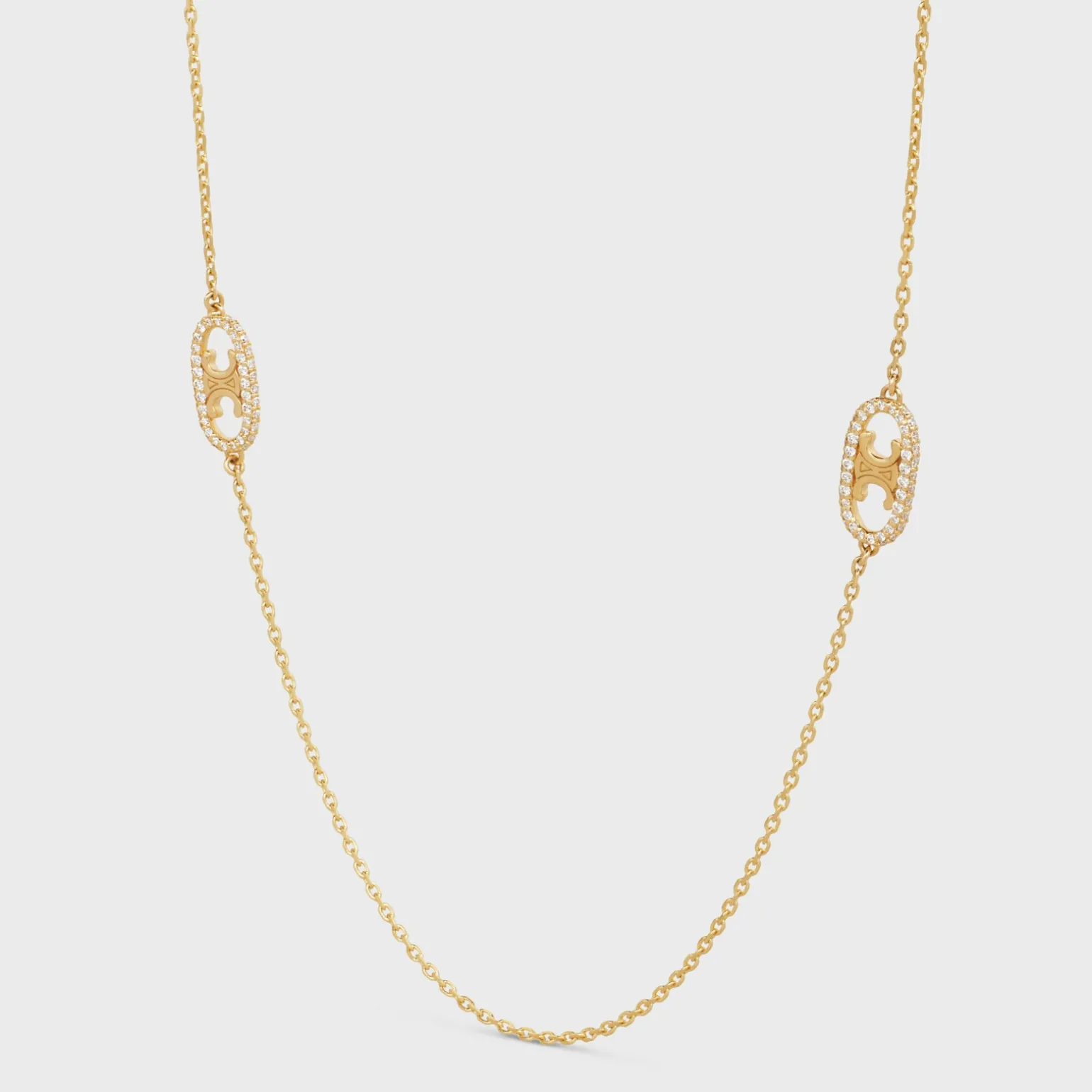 Maillon Triomphe Sautoir in Yellow Gold and Diamonds
