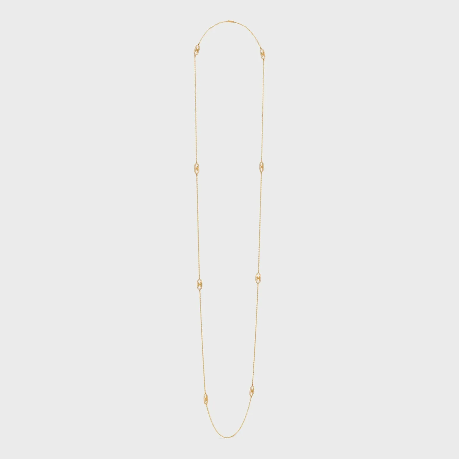 Maillon Triomphe Sautoir in Yellow Gold and Diamonds