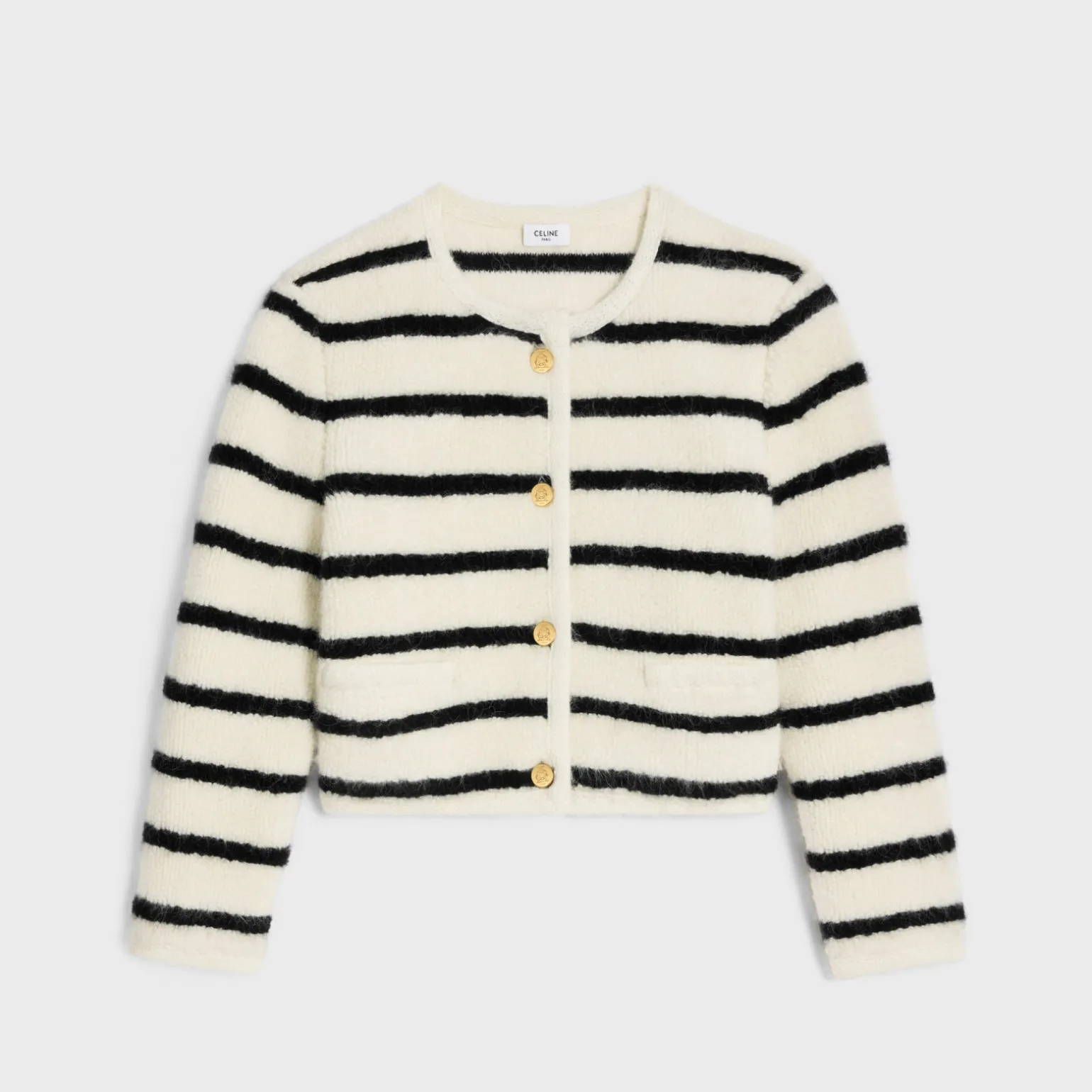 marinière cardigan jacket in wool
