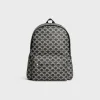 Medium Backpack in Triomphe canvas two-tone and calfskin