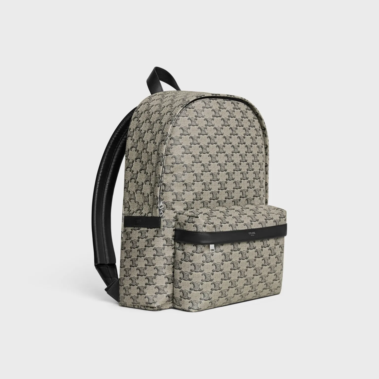 Medium Backpack in TRIOMPHE CANVAS AND CALFSKIN