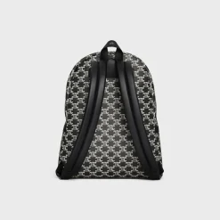 Medium Backpack in Triomphe canvas two-tone and calfskin