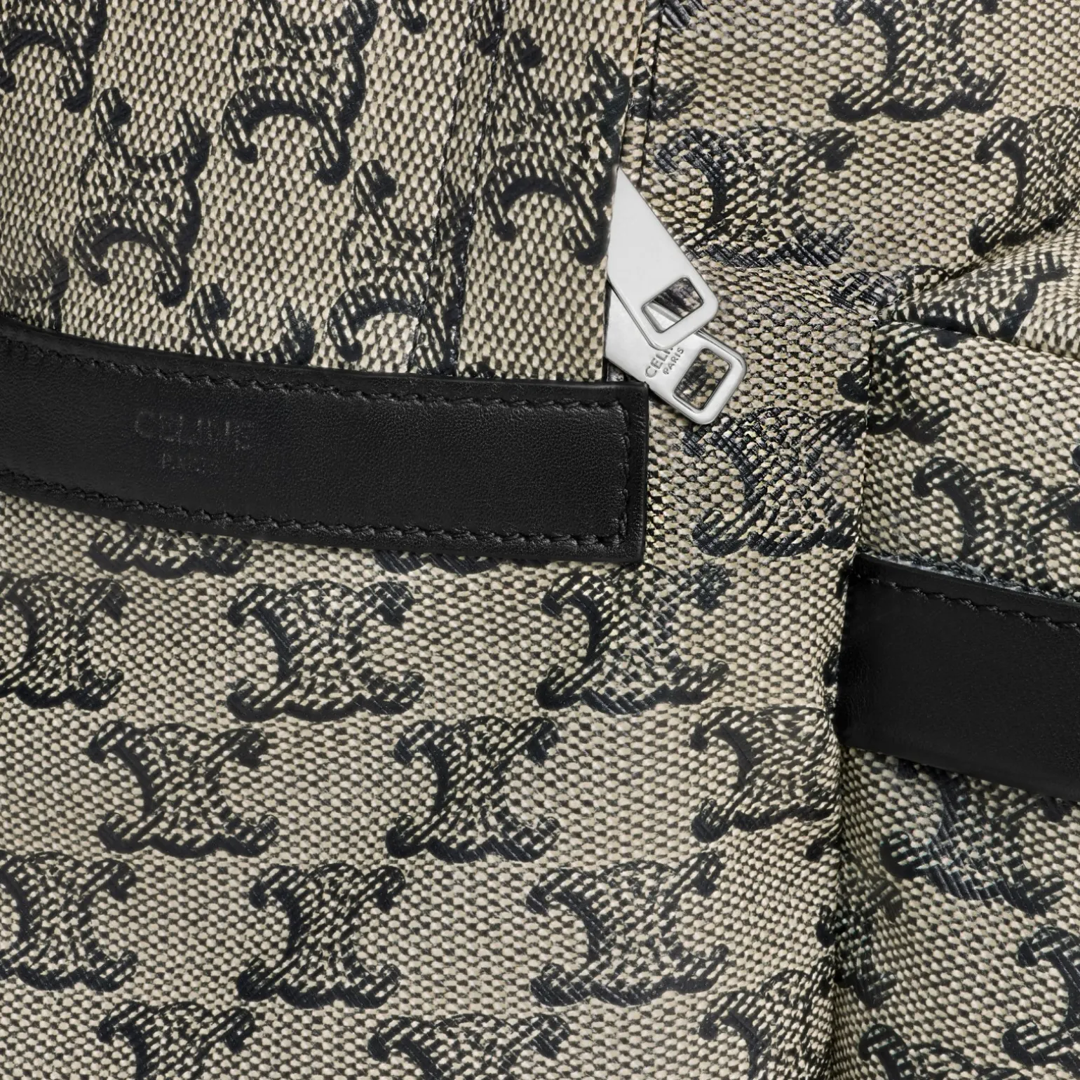 Medium Backpack in TRIOMPHE CANVAS AND CALFSKIN