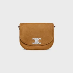 MEDIUM BESACE TRIOMPHE in SUEDE CALFSKIN