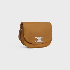 MEDIUM BESACE TRIOMPHE in SUEDE CALFSKIN